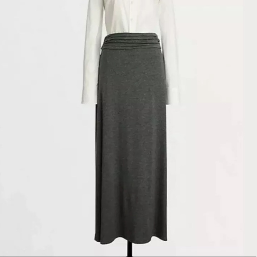 J. crew Jersey maxi gray heather skirt size xxs